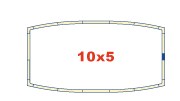 Овальный бассейн 10x5