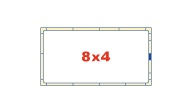 Прямоугольный бассейн 8x4