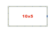 Прямоугольный бассейн 10x5